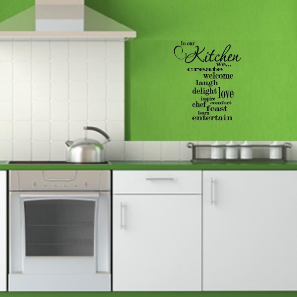 Kitchen Letters Etsy