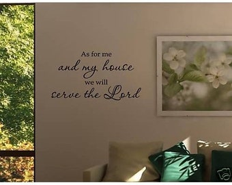 As for me and my house we will serve the lord wall art