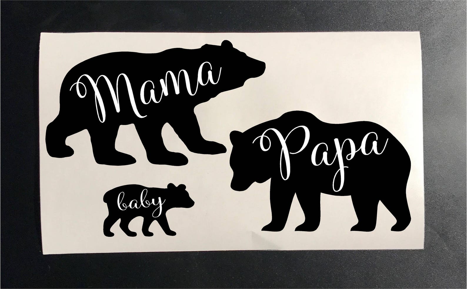 Mama Bear Papa bear baby bear SET heat transfer IRON on Etsy