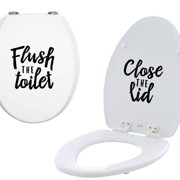Toilet Seat Sticker Etsy