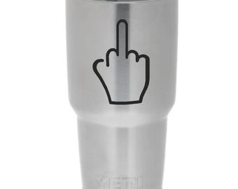 Pelli di Yeti sticker decal - Flip Off - cool