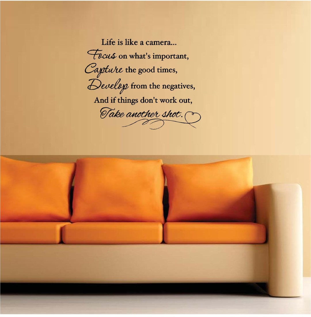 Life is Like a Camera Focus on What's Important, Capture the Good Times ...