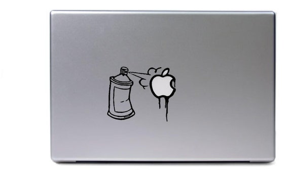 MacBook peinture en aérosol peut logo d'apple drôle de - Etsy France