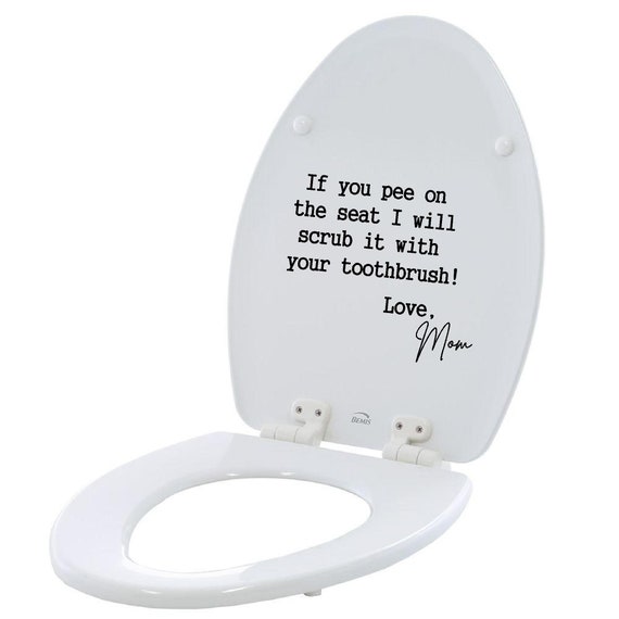 Toilet seat decals deals