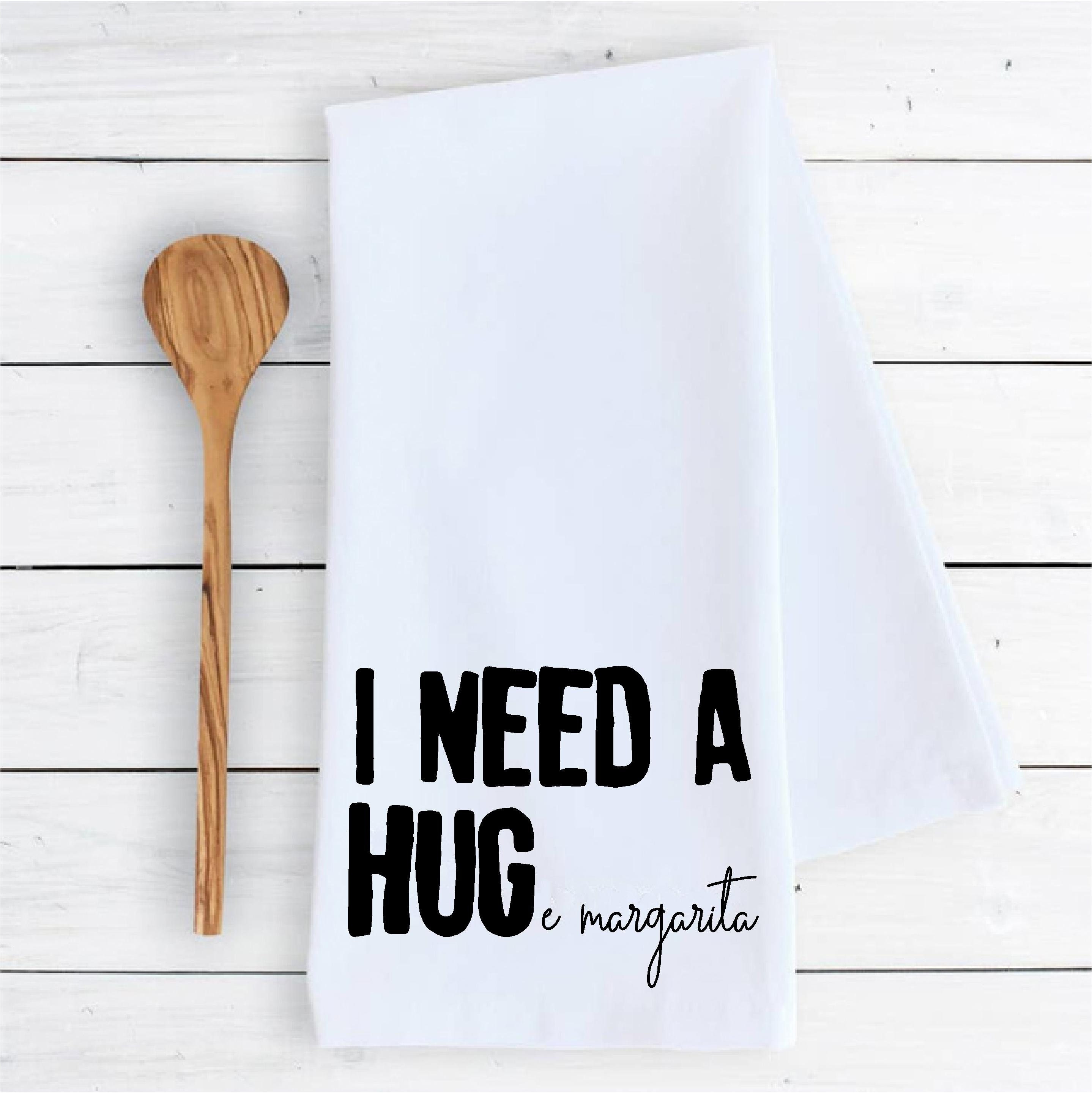 I Need a HUGe Margarita - Kitchen/Bathroom Hand Towel (Waffle Weave)