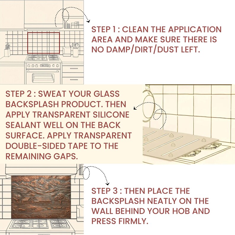 Rustikaler Kiefernwald Glas Aufkantung: Mountain Cottage Küchen Dekor Bild 7