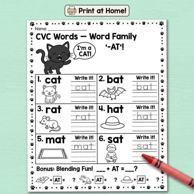 Preschool Pre-k Kindergarten Learning Bundle, 50+ Activity Worksheets ...