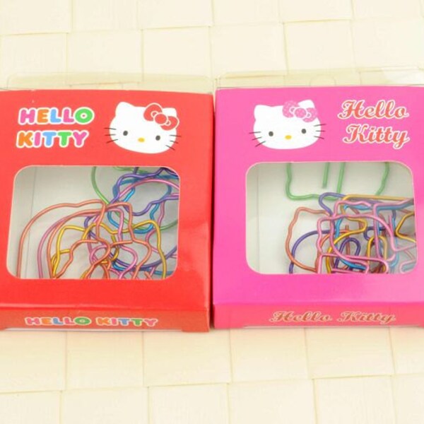 Hello Kitty Die Cut Paper Clip Set 16 Pcs Sanrio