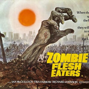 ZOMBIE FLESH EATERS reproduction print A3 size