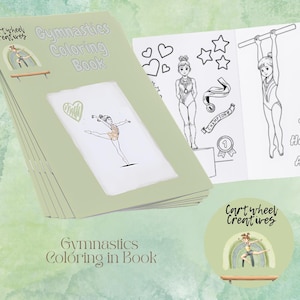 Gymnastics Coloring in Book 1 - Cartwheel Creatives