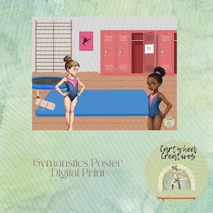 Gymnastics Poster - Digital Print