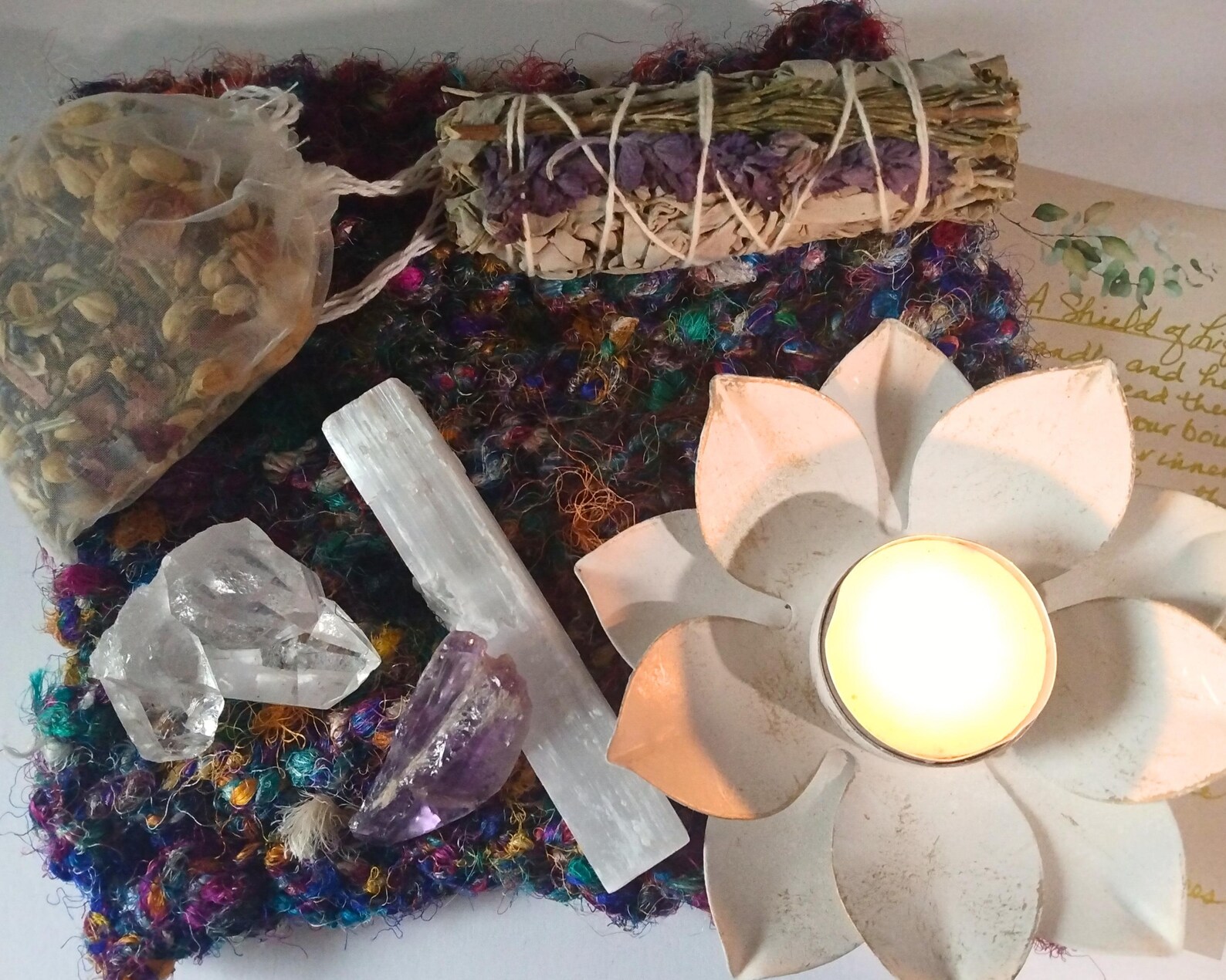 Deluxe Cleansing Ritual Kit for Energy Clearing, Protection, House ...