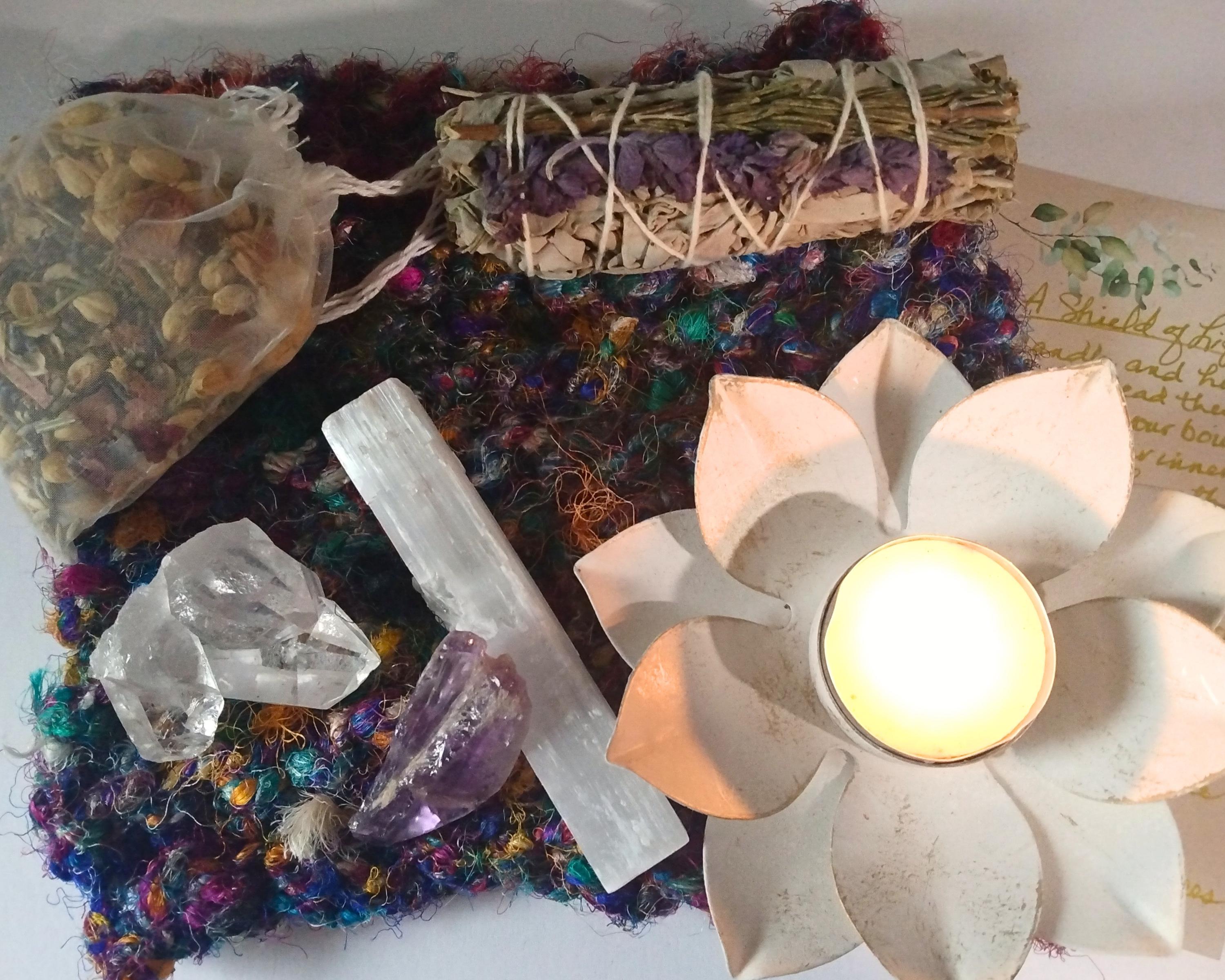 Deluxe Clearing Ritual Kit Energy Cleansing Set for Protection ...