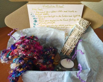Protection Ritual Kit for Energy Cleansing, Emotional Boundaries, Grounding Spiritual Gift Reiki Infused