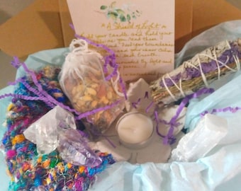 Deluxe Clearing Ritual Kit Energy Cleansing Set for Protection Purification and Space Clearing