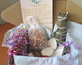 Deluxe Protection Ritual Kit for Energy Cleansing Emotional Boundaries Grounding Spiritual Gift Reiki Infused