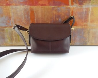 Rare Vintage COACH EQUESTRIAN Handbag Brown Leather 9801 USA