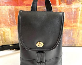 EXC Vintage COACH Backpack Black 9960 Daypack Costa Rica