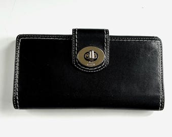 Vintage Coach Legacy Wallet Tan Brown Leather 65th Anniversary