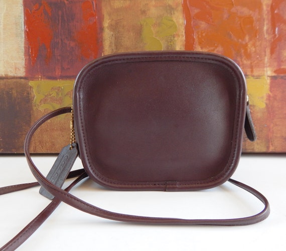 Vintage COACH HADLEY Zip Handbag Mahogany Brown L… - image 4