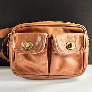 バッグ vintage coach old waist pouch brown Coach Leather Waist Bags & Fanny Packs | Mercari