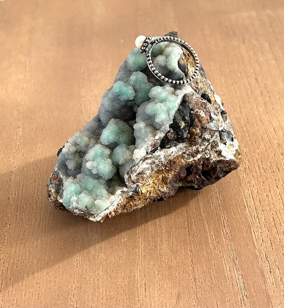 Retired Silpada Pearl Ring Sterling Silver Stacka… - image 5