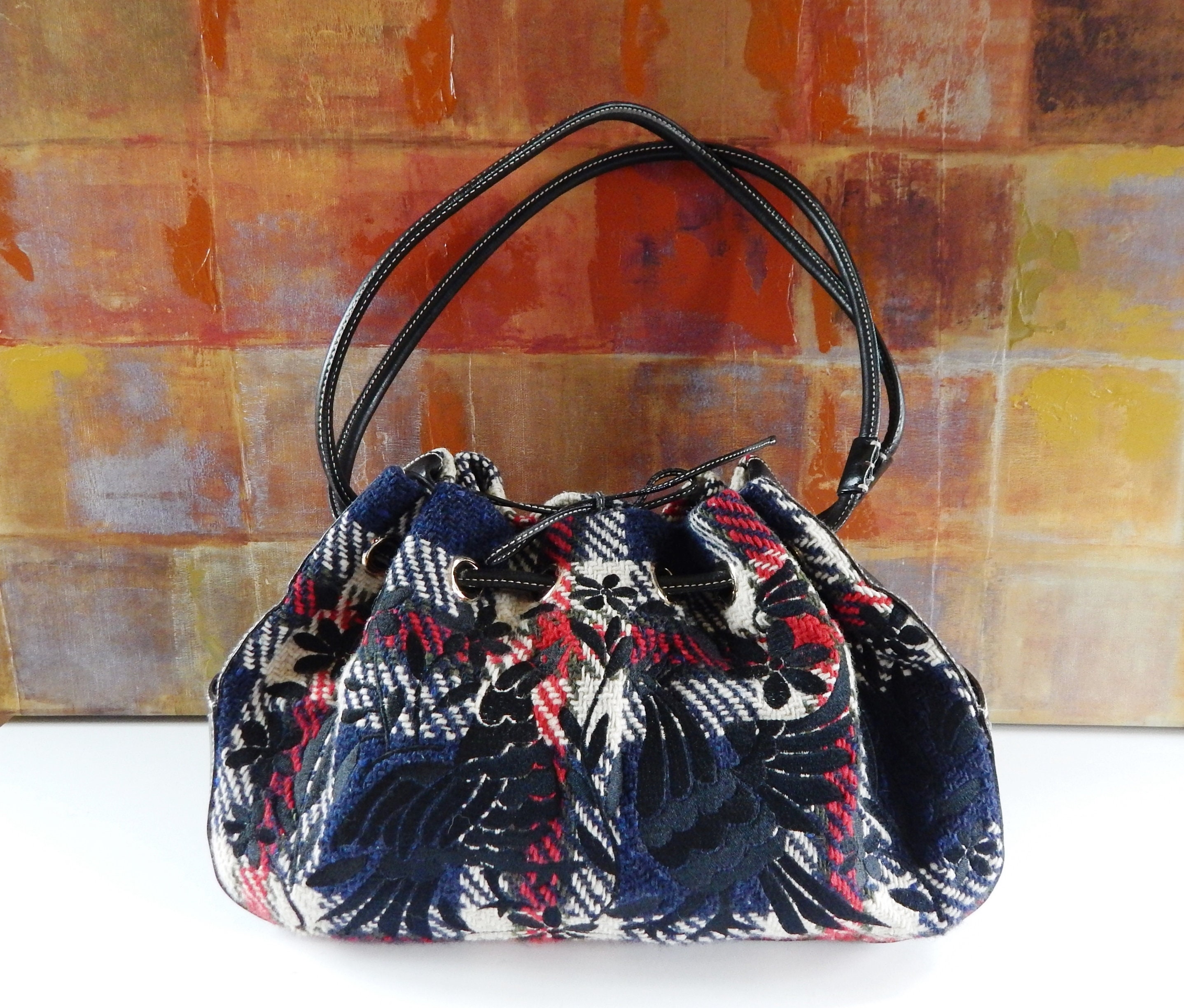 kate spade woven handbag