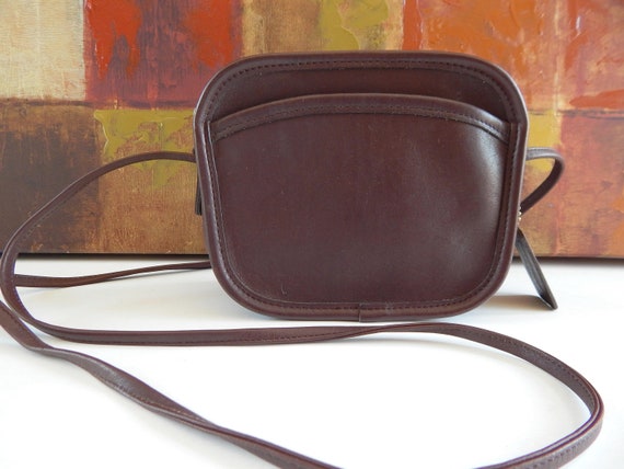 Vintage COACH HADLEY Zip Handbag Mahogany Brown L… - image 2