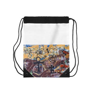 Bolsa Boho com Cordão, Mochila Hippie, Bolsa de Cintura para Festival, Bolsa de Academia, Bolsa de Yoga, Bolsa de Viagem