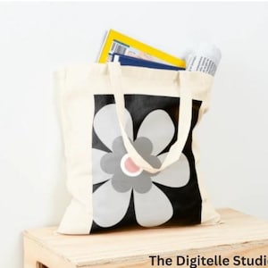 Trendy Tote Bag for Women – Minimalist Canvas Shopper | Reusable Eco Tote with Quote | Aesthetic Everyday Bag | Gift Idea
