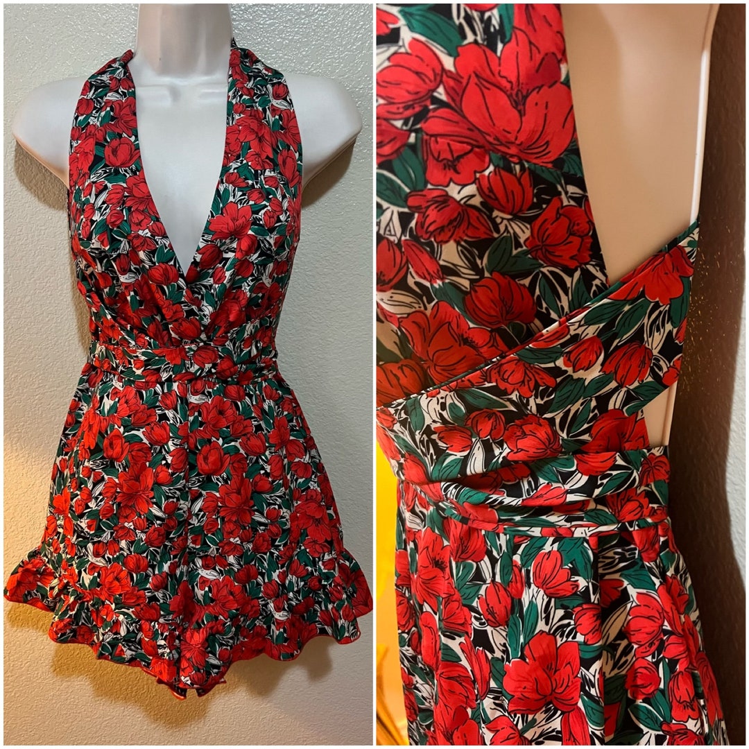 Fanny Red Romper