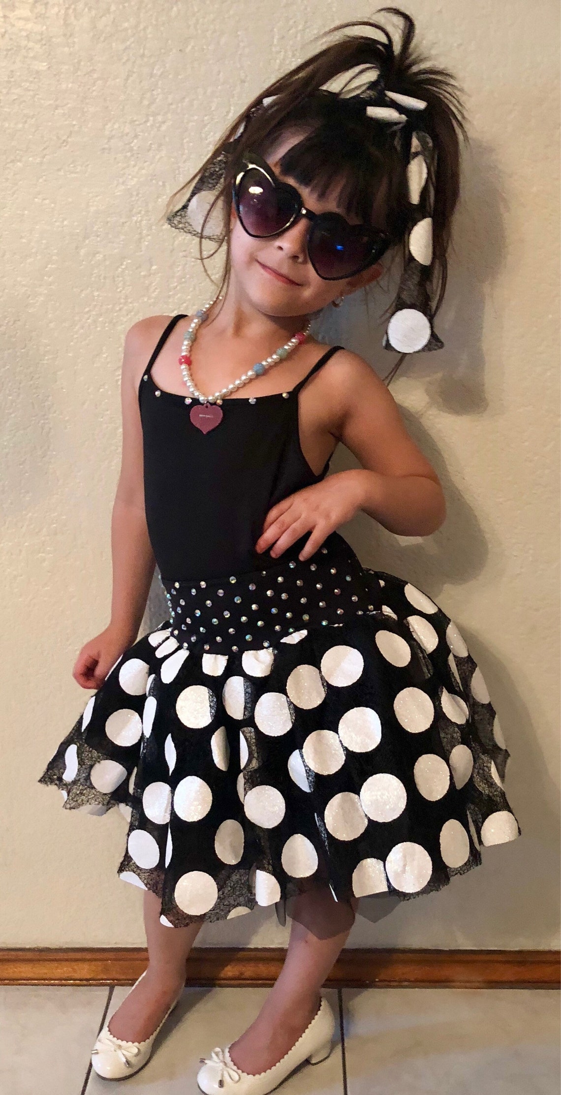 Amazing 2 Piece Glittery Polka Dot Dance Costume 6 SALE Etsy