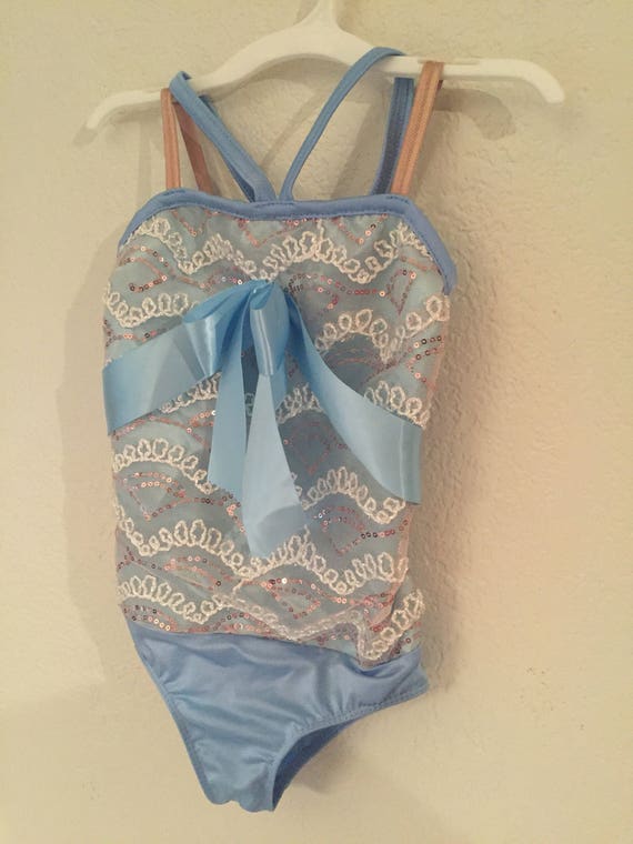 baby blue dance leotard
