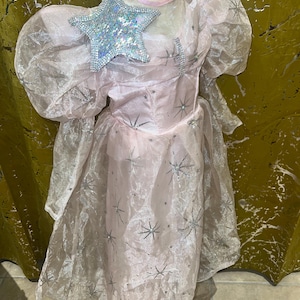 Vintage Glinda de Goede Heks-kostuum, maat Small