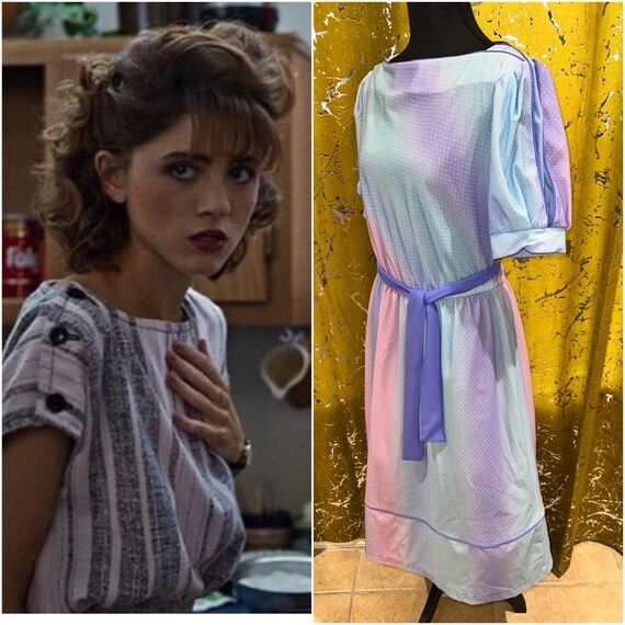 Nancy Wheeler Inspired 80’s Vintage Dress