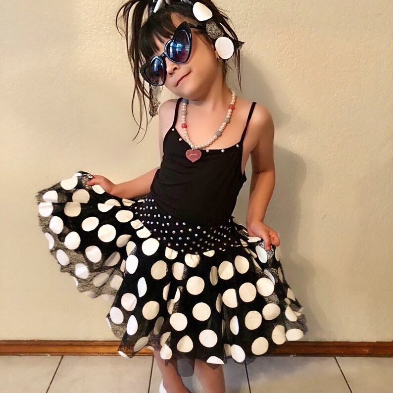 Amazing 2 Piece Glittery Polka Dot Dance Costume 6 SALE Etsy