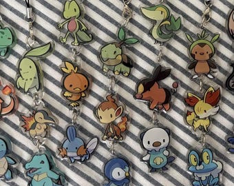 Monster Starter Keychains: Lanyard Bag Charm, Customizable Art Accessory