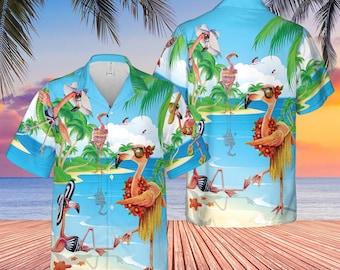 3D Flamingo Hawaiian Shirt: Aloha Tropical Beach Vacation