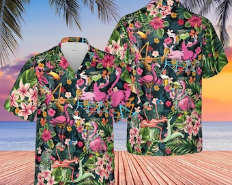 Aloha flamingo Hawaiian Shirt