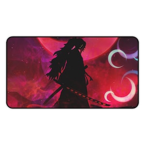 Anime Demon Slayer Kokushibo Desk Mat, Mouse Pad