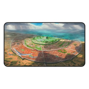 The Holy City Of Setara Desk Mat, Mouse Pad, Gaming