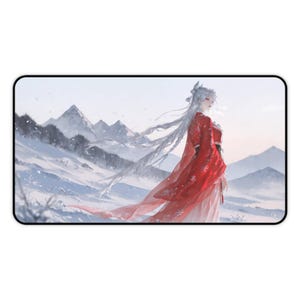 Beautiful Winter Landscape Desk Mat, Gamer Mouse Pad, Office Decor, Gift,