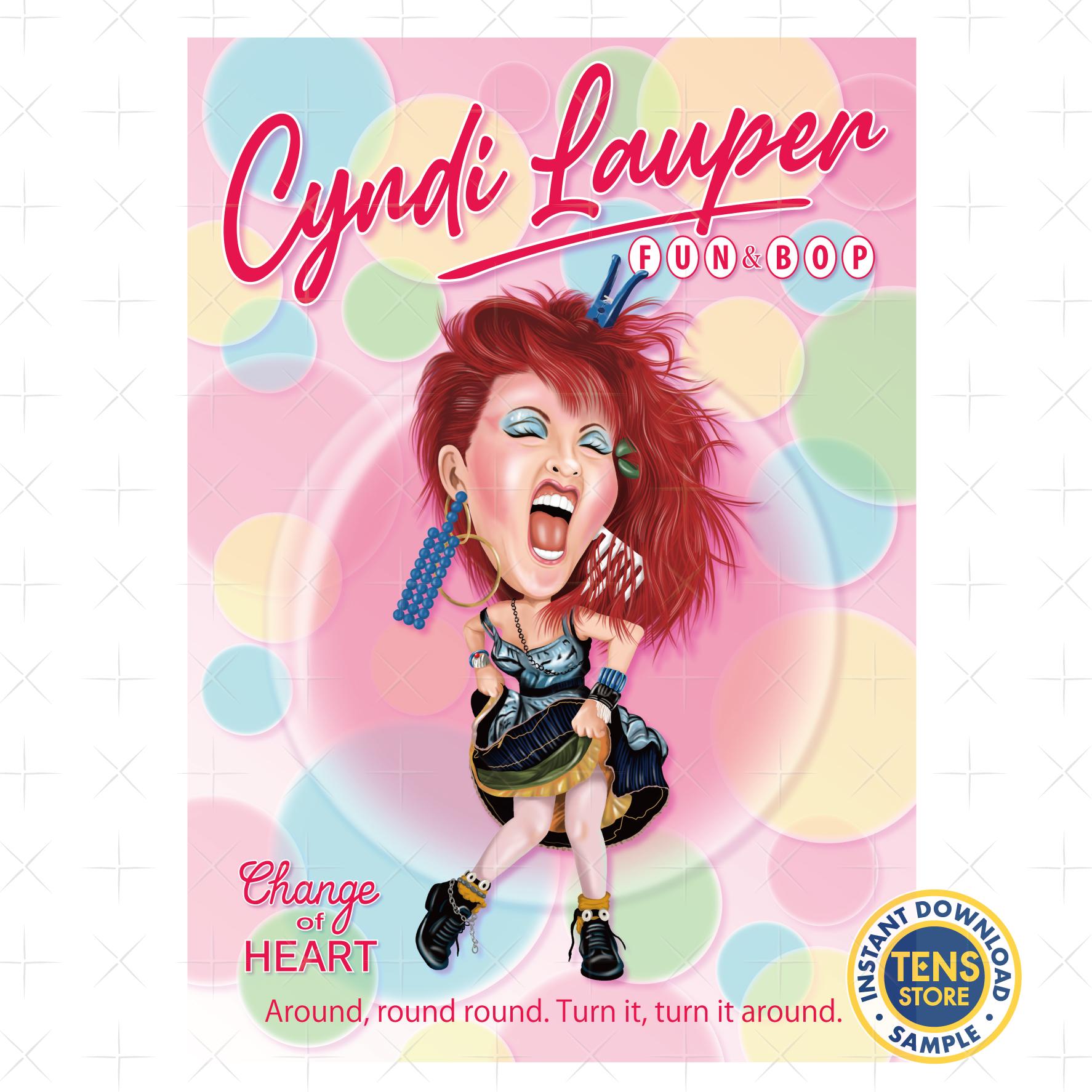 Cyndi Lauper 80年代ポスター Cyndi lauper poster - Etsy 日本