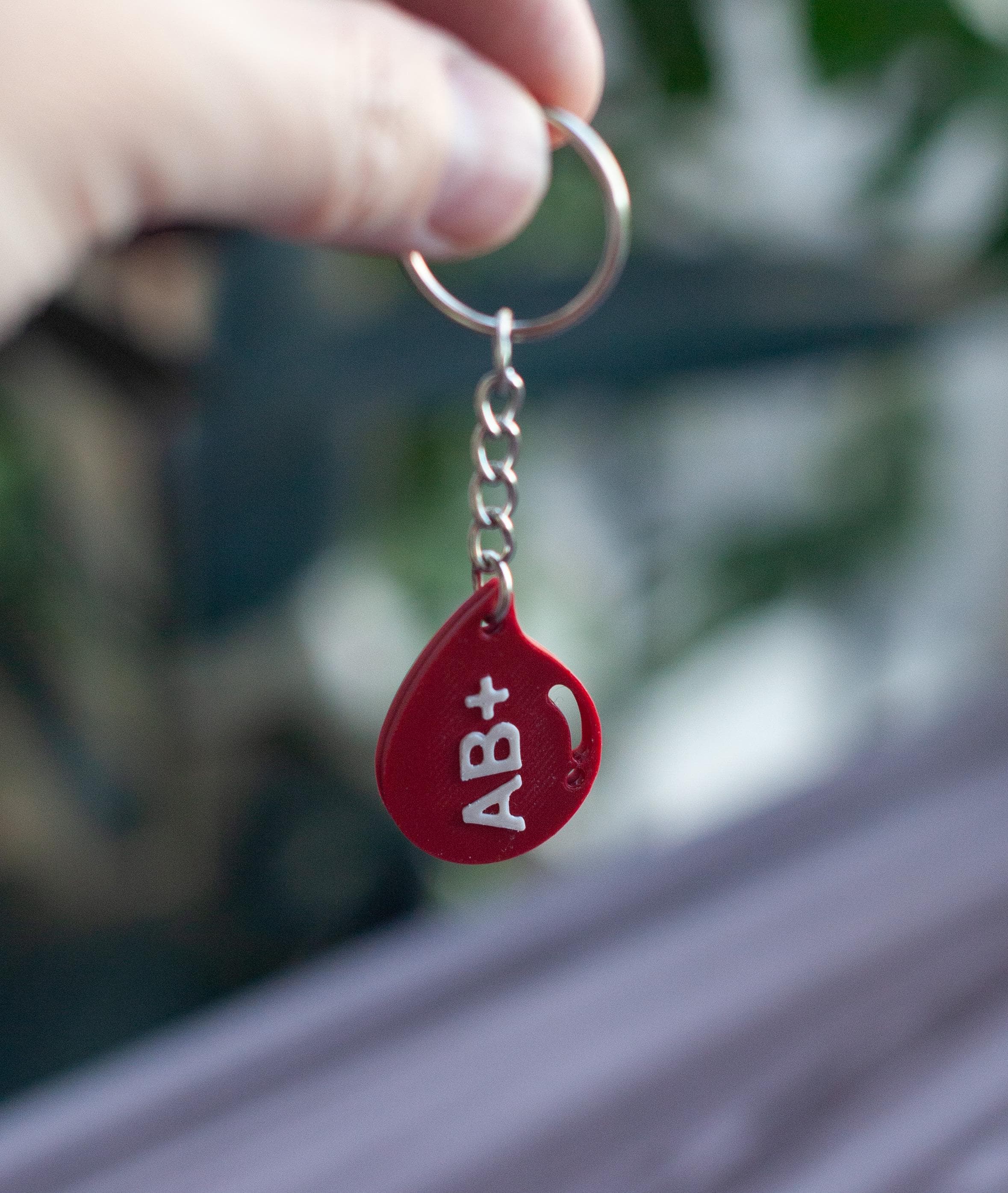 Blood Type Keychain | Blood Drop Design | Gift for Medical ...