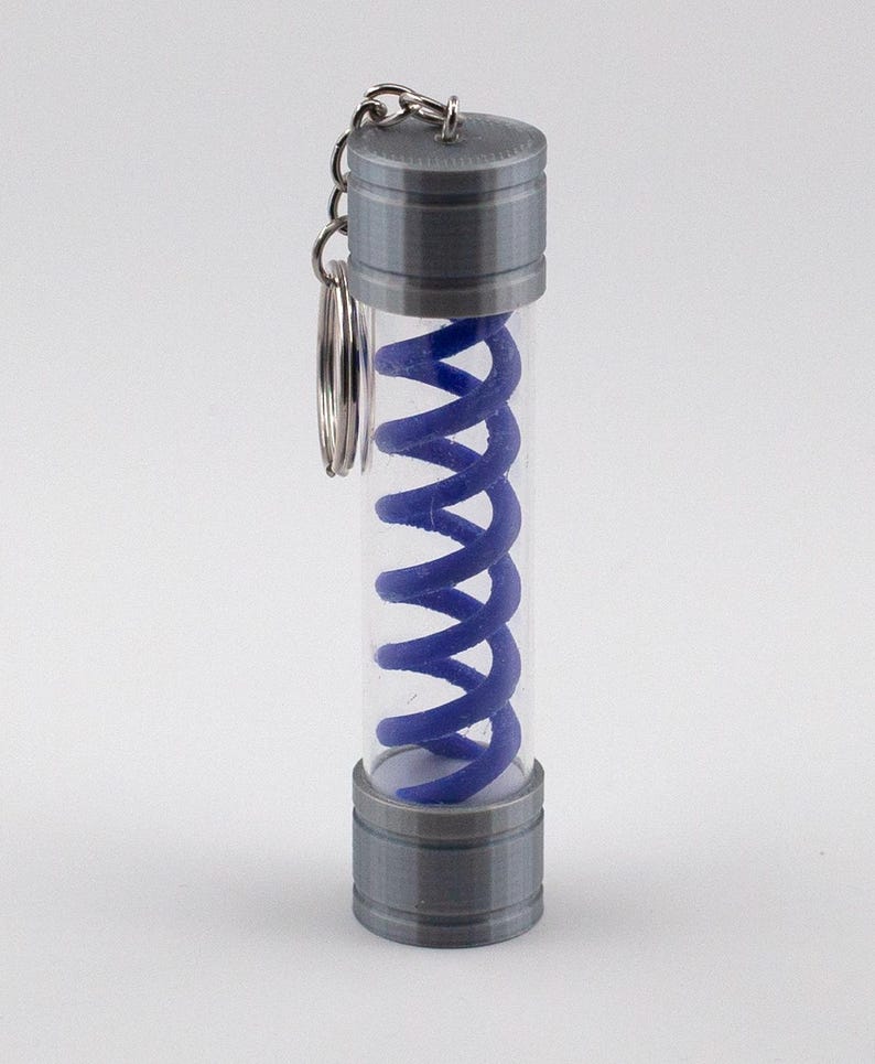 Resident Evil T-virus Tube | Miniature Biohazard Keychain | 3D Printed ...