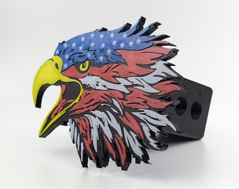 American Eagle Tow Hitch Cover | 3D Printed Epic Car Upgrade