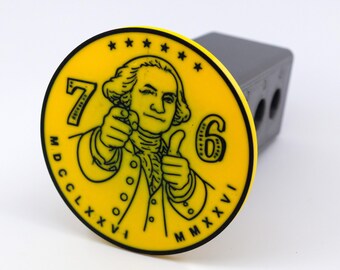 Six Seven Meme George Washington Tow Hitch Cover | 3D Printed