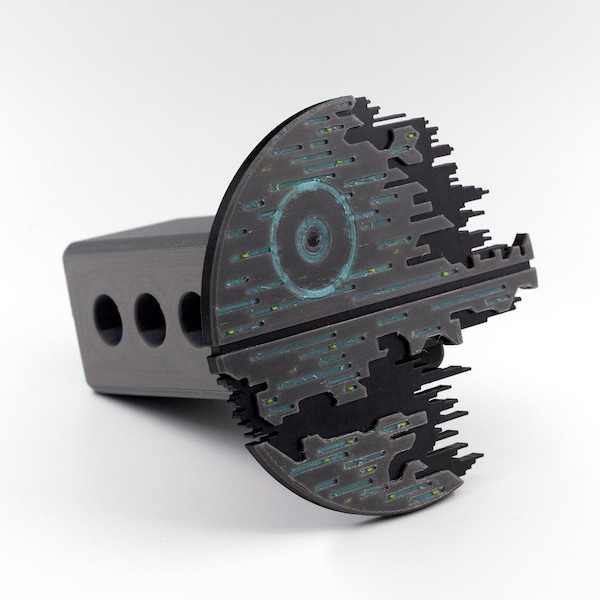 Copertura per gancio di traino Star Wars Morte Nera II / Battaglia di Endor / 4 maggio / Epico aggiornamento per auto stampato in 3D
