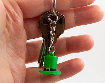St. Patrick Hat Keychain | Minimalist St. Patrick's Day Accessory | Irish Gift | 3D Printed