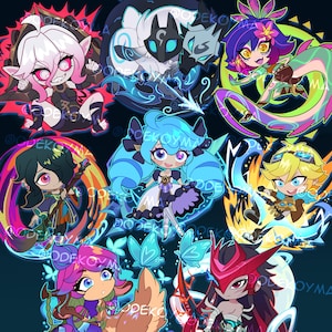 PRE-ORDER League of Legends Fan Acrylic Keychains 2,5&quot;| Pt.2